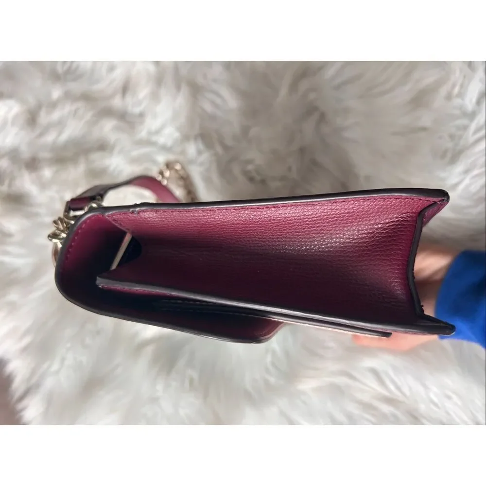 Kate Spade Remi Colorblock Chain Crossbody tri color teal, red, and pink
